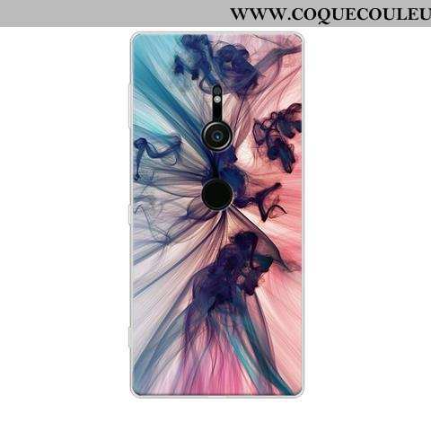 Étui Sony Xperia Xz2 Protection Noir, Coque Sony Xperia Xz2 Dessin Animé Fluide Doux Noir