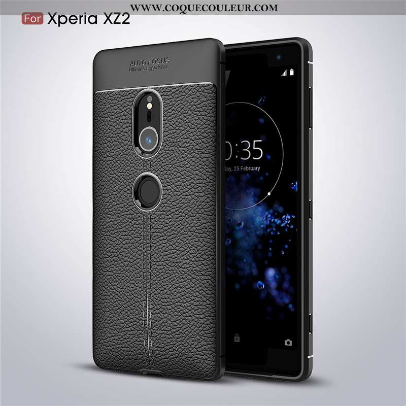 Housse Sony Xperia Xz2 Protection Téléphone Portable Incassable, Étui Sony Xperia Xz2 Fluide Doux Gr