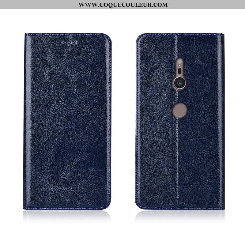 Housse Sony Xperia Xz2 Cuir Protection Véritable Incassable, Étui Sony Xperia Xz2 Modèle Fleurie Tou