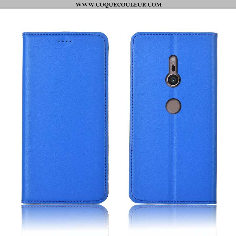 Étui Sony Xperia Xz2 Silicone Cuir Jaune, Coque Sony Xperia Xz2 Protection Incassable Jaune