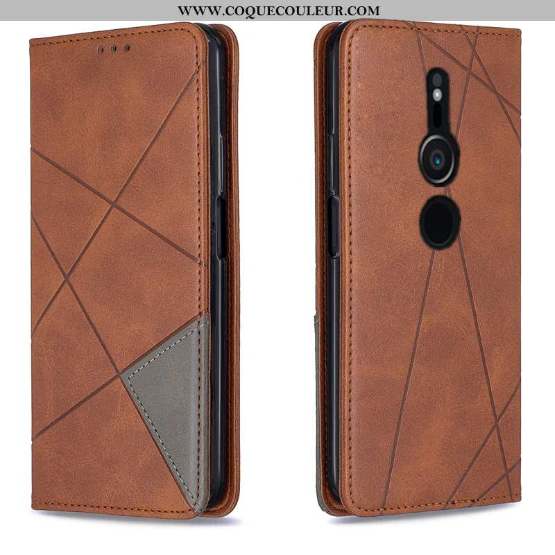 Coque Sony Xperia Xz3 Protection Étui Tout Compris, Housse Sony Xperia Xz3 Cuir Marron