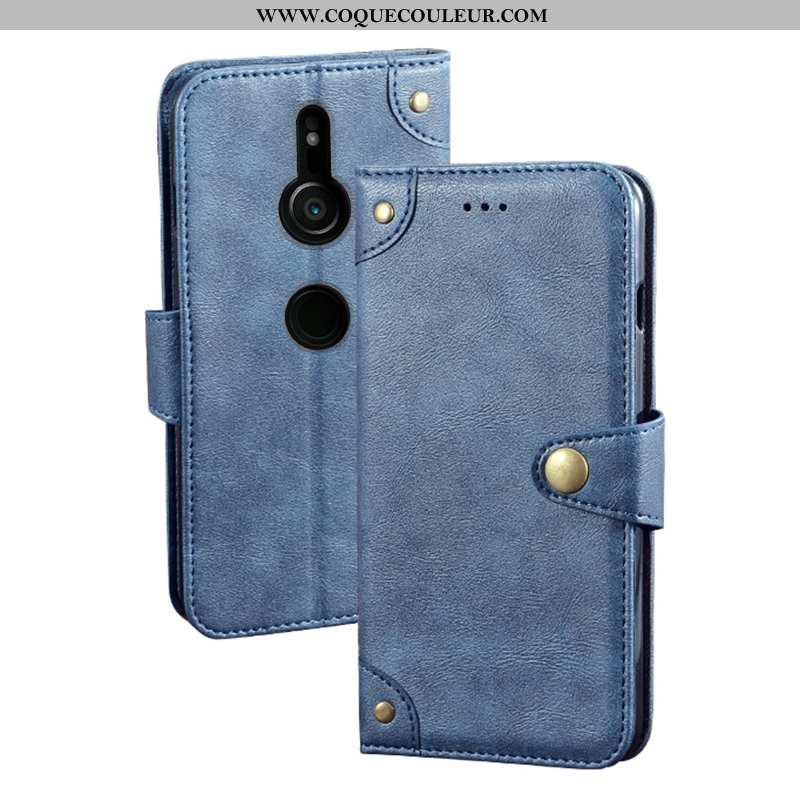 Coque Sony Xperia Xz3 Protection Carte, Housse Sony Xperia Xz3 Vintage Étui Noir