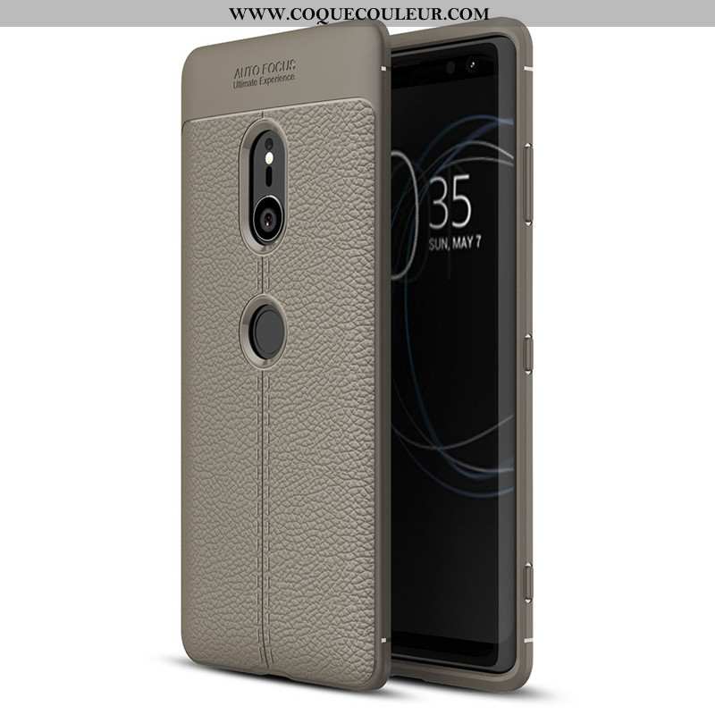 Étui Sony Xperia Xz3 Protection Coque Mode, Sony Xperia Xz3 Tendance Simple Gris