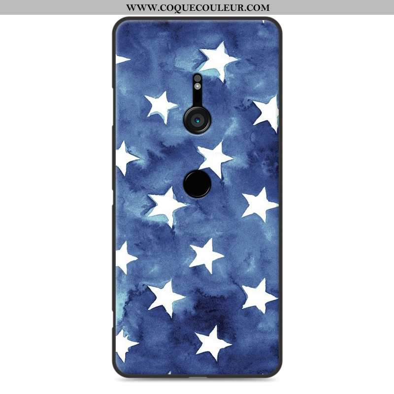 Étui Sony Xperia Xz3 Silicone Fluide Doux Paysage, Coque Sony Xperia Xz3 Protection Peinture Bleu