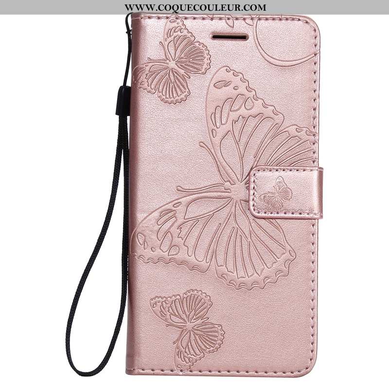 Coque Sony Xperia Xz3 Cuir Étui Protection, Housse Sony Xperia Xz3 Fluide Doux Rose