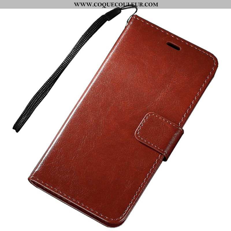 Étui Sony Xperia Xz3 Protection Coque Carte, Sony Xperia Xz3 Portefeuille Marron