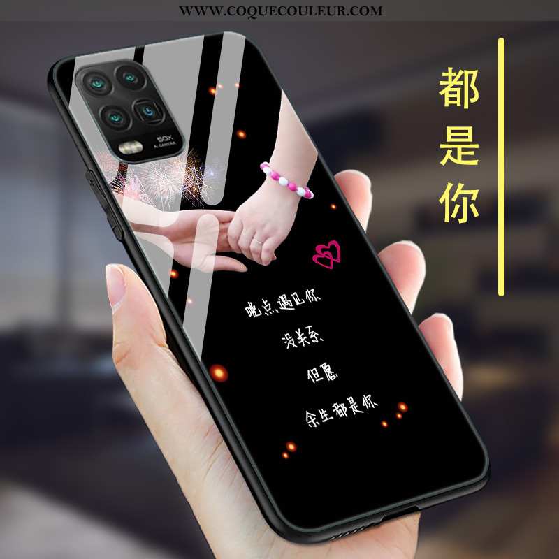 Coque Xiaomi Mi 10 Lite Personnalité Net Rouge Jeunesse, Housse Xiaomi Mi 10 Lite Créatif Miroir Mar
