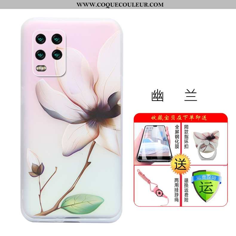 Housse Xiaomi Mi 10 Lite Créatif Rose Tendance, Étui Xiaomi Mi 10 Lite Ultra