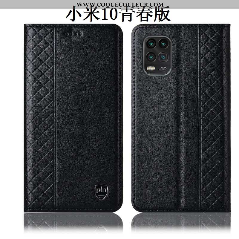 Étui Xiaomi Mi 10 Lite Protection Incassable Tout Compris, Coque Xiaomi Mi 10 Lite Cuir Véritable Ho