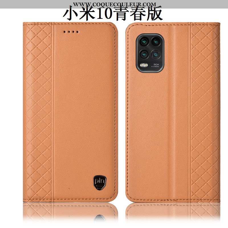 Étui Xiaomi Mi 10 Lite Protection Incassable Tout Compris, Coque Xiaomi Mi 10 Lite Cuir Véritable Ho