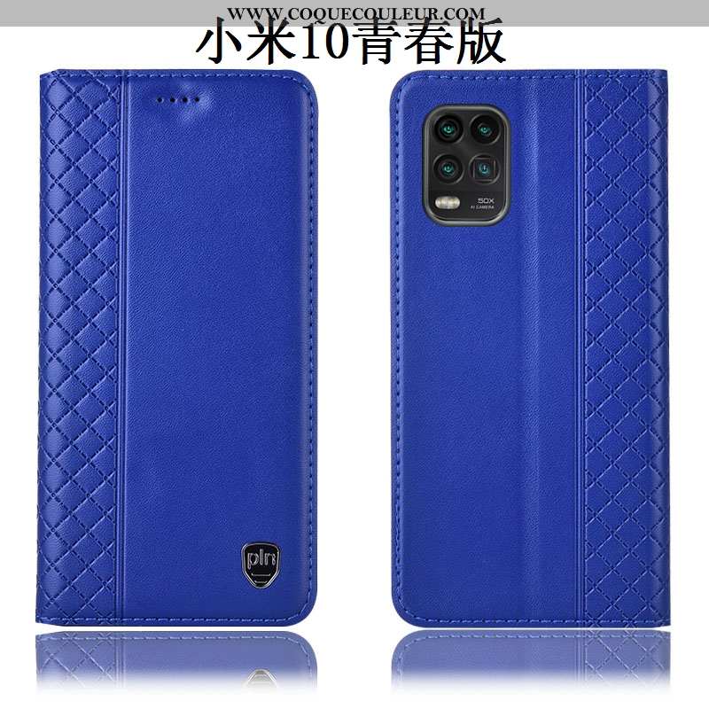 Étui Xiaomi Mi 10 Lite Protection Incassable Tout Compris, Coque Xiaomi Mi 10 Lite Cuir Véritable Ho