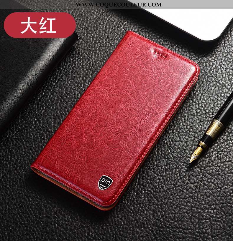 Housse Xiaomi Mi 10 Lite Modèle Fleurie Petit Coque, Étui Xiaomi Mi 10 Lite Protection Cuir Véritabl