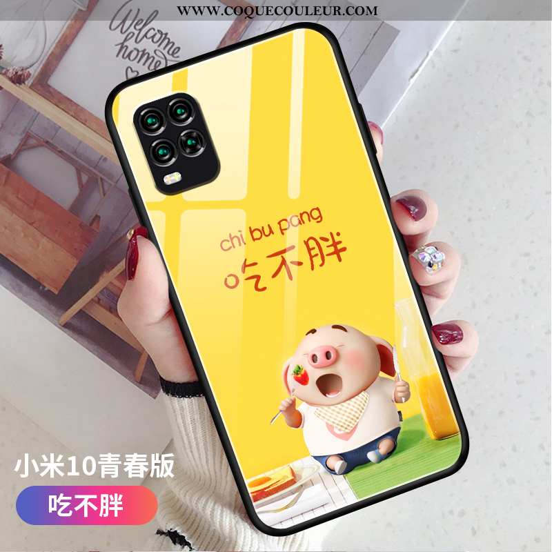 Étui Xiaomi Mi 10 Lite Personnalité Net Rouge Fluide Doux, Coque Xiaomi Mi 10 Lite Dessin Animé Tend