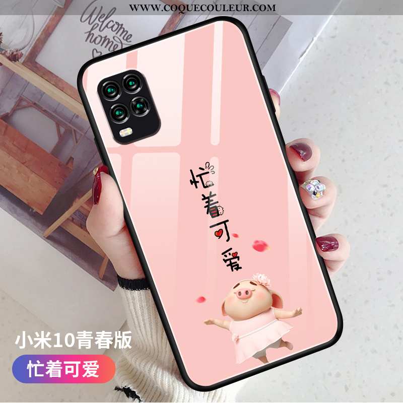 Étui Xiaomi Mi 10 Lite Personnalité Net Rouge Fluide Doux, Coque Xiaomi Mi 10 Lite Dessin Animé Tend