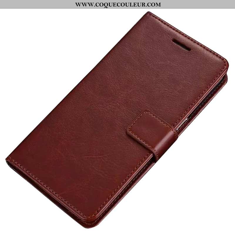 Étui Xiaomi Mi 10 Lite Cuir Jeunesse Nouveau, Coque Xiaomi Mi 10 Lite Protection Housse Marron