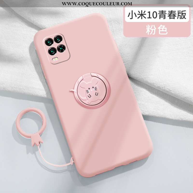 Housse Xiaomi Mi 10 Lite Légère Protection Tendance, Étui Xiaomi Mi 10 Lite Fluide Doux Rouge