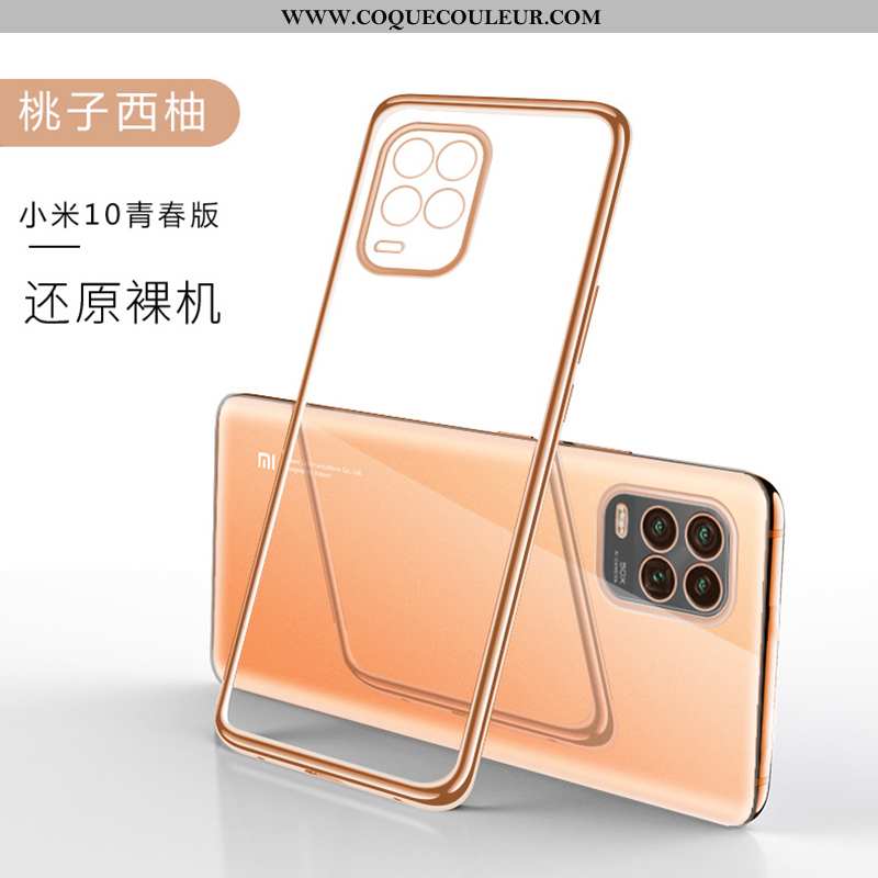 Coque Xiaomi Mi 10 Lite Fluide Doux Tout Compris Bleu, Housse Xiaomi Mi 10 Lite Silicone Bleu