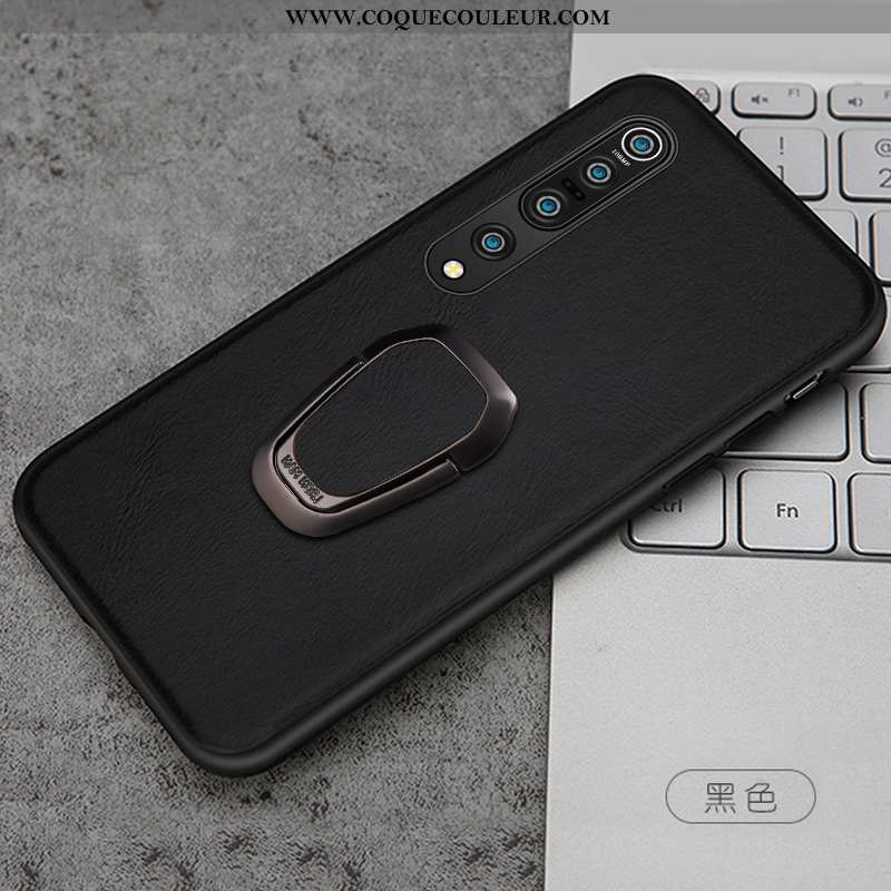 Étui Xiaomi Mi 10 Pro Légère Magnétisme Téléphone Portable, Coque Xiaomi Mi 10 Pro Cuir Ultra Noir