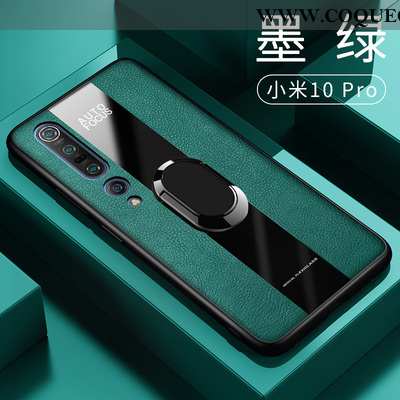 Coque Xiaomi Mi 10 Pro Silicone Magnétisme, Housse Xiaomi Mi 10 Pro Cuir Téléphone Portable Rouge