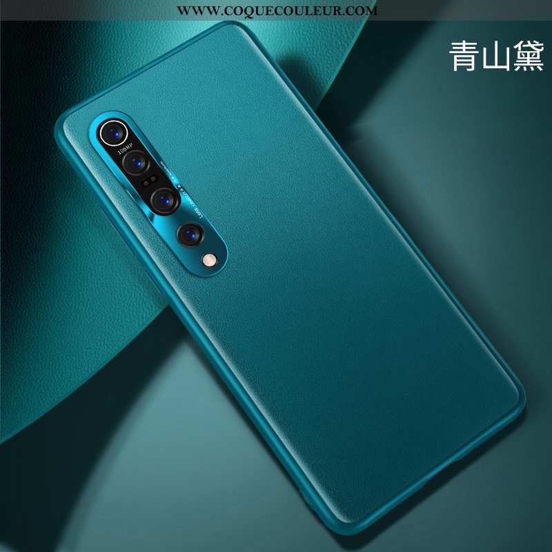 Coque Xiaomi Mi 10 Pro Tendance Luxe Cuir, Housse Xiaomi Mi 10 Pro Légère Ultra Verte