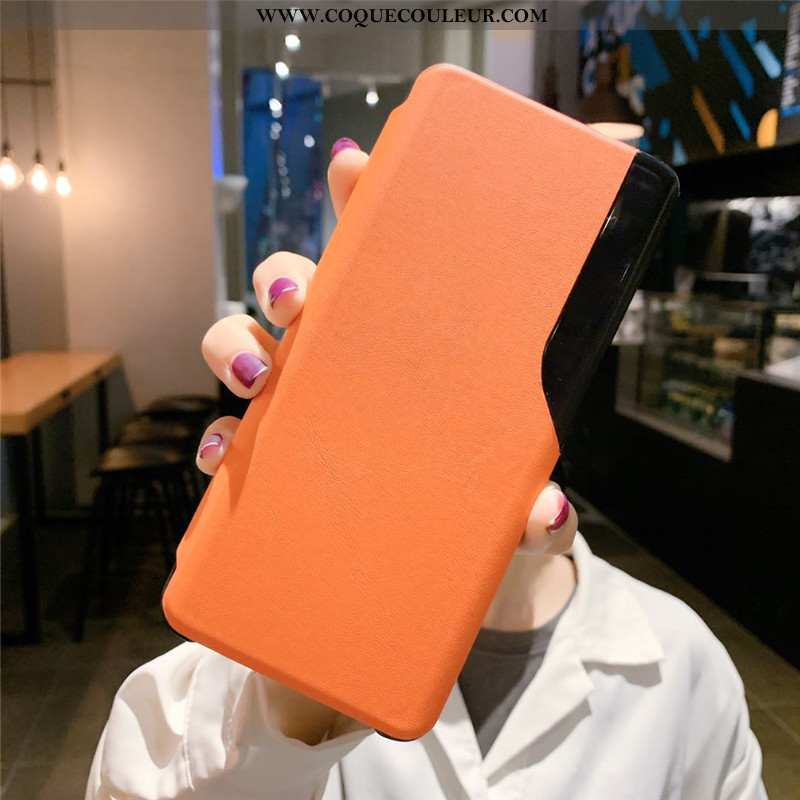 Housse Xiaomi Mi 10 Pro Protection Coque Tendance, Étui Xiaomi Mi 10 Pro Cuir Véritable Clamshell Or