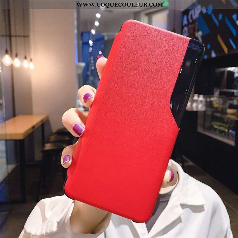 Housse Xiaomi Mi 10 Pro Protection Coque Tendance, Étui Xiaomi Mi 10 Pro Cuir Véritable Clamshell Or