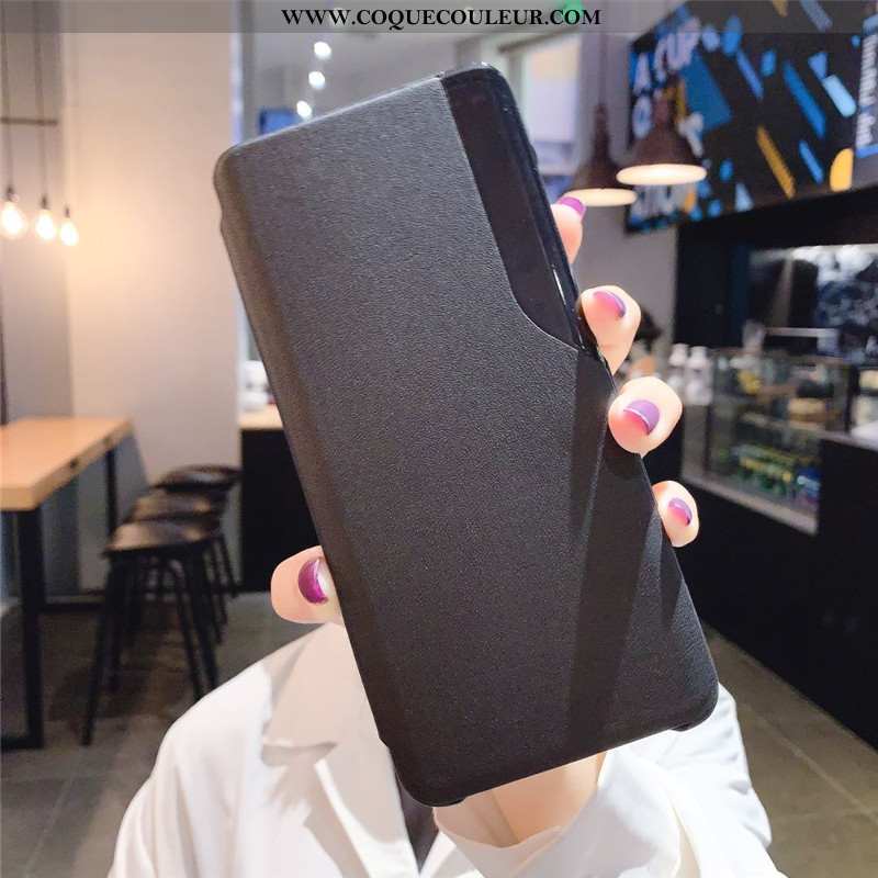 Housse Xiaomi Mi 10 Pro Protection Coque Tendance, Étui Xiaomi Mi 10 Pro Cuir Véritable Clamshell Or