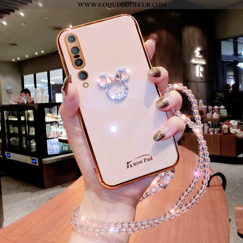 Coque Xiaomi Mi 10 Pro Strass Silicone Protection, Housse Xiaomi Mi 10 Pro Ornements Suspendus Petit