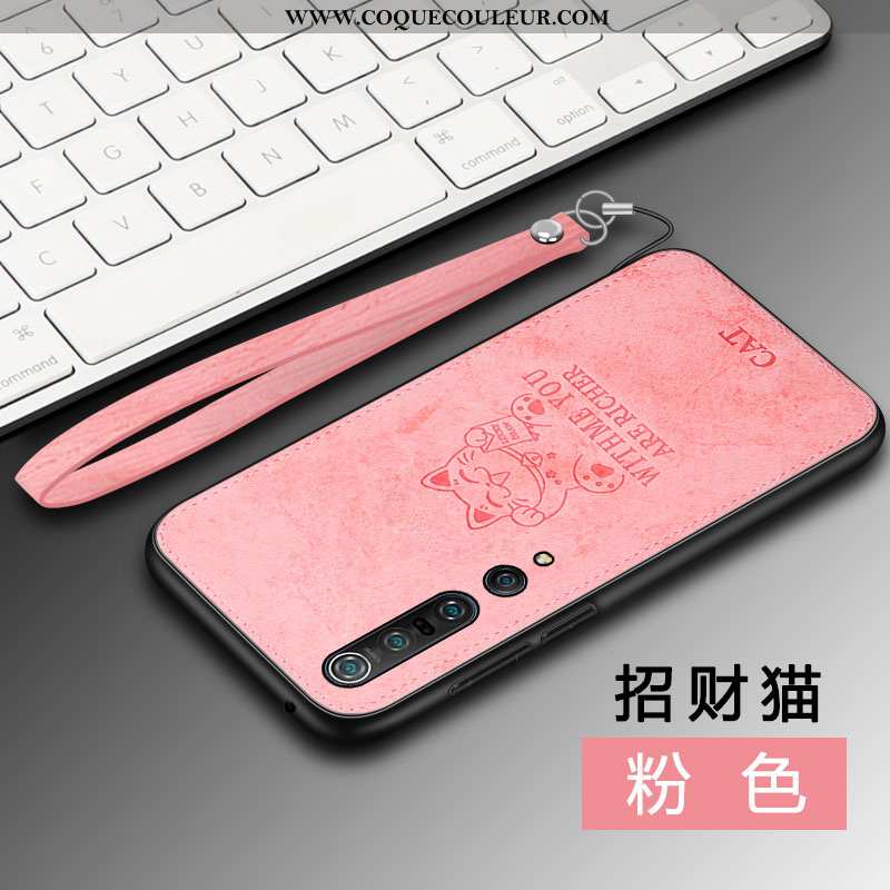 Coque Xiaomi Mi 10 Pro Silicone Incassable Luxe, Housse Xiaomi Mi 10 Pro Protection Nouveau Rose