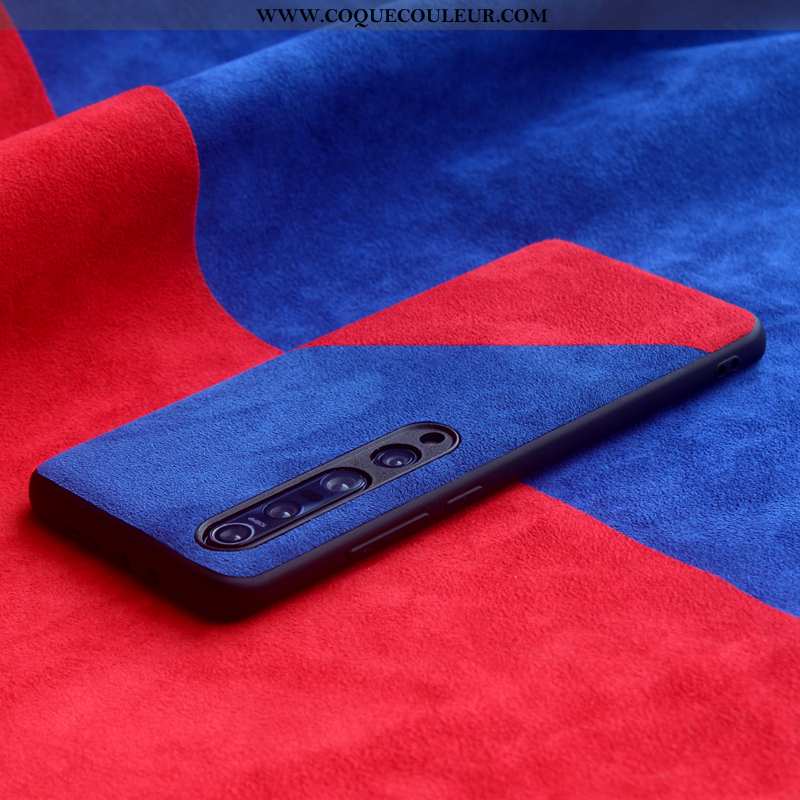 Coque Xiaomi Mi 10 Pro Fluide Doux Europe Protection, Housse Xiaomi Mi 10 Pro Daim Fourrure Rouge