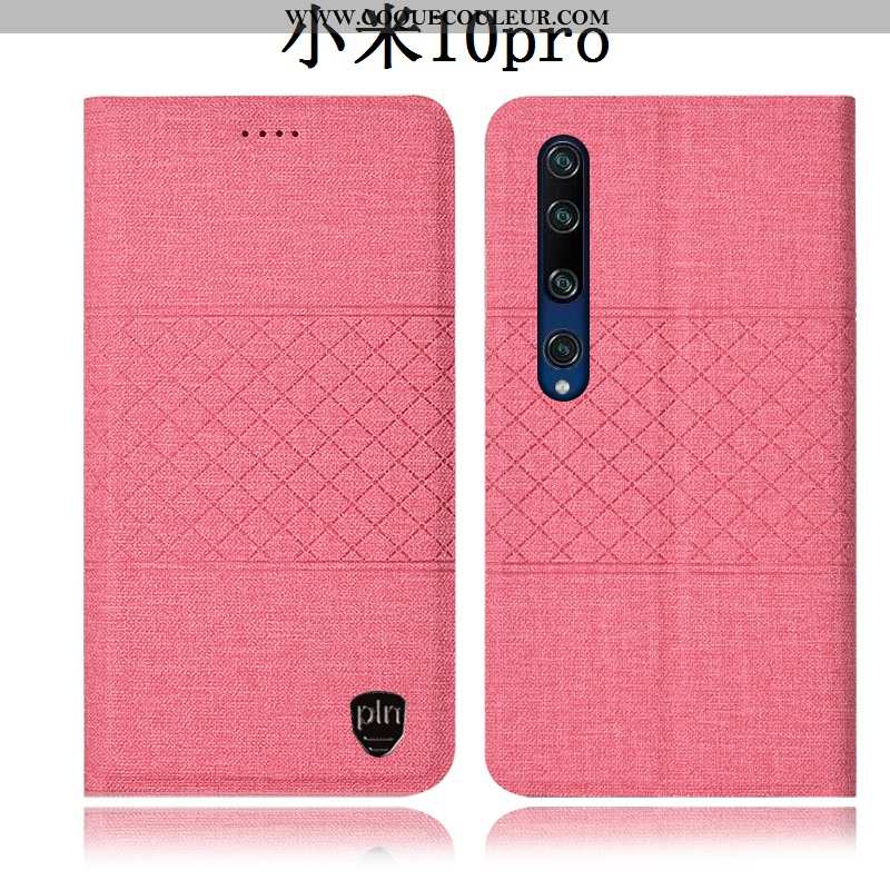 Coque Xiaomi Mi 10 Pro Protection Tout Compris Housse, Housse Xiaomi Mi 10 Pro Cuir Étui Rose