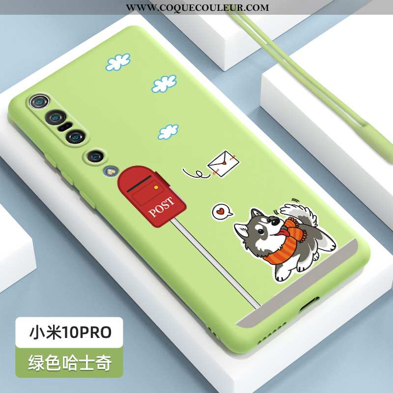 Étui Xiaomi Mi 10 Pro Délavé En Daim Fluide Doux Coque, Coque Xiaomi Mi 10 Pro Personnalité Légère N