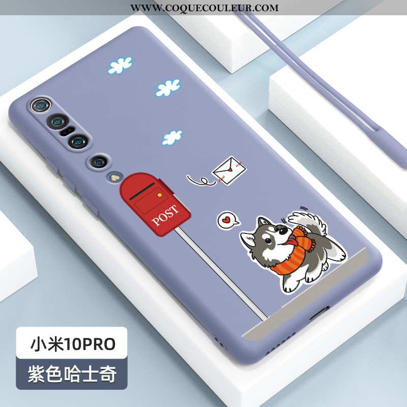 Étui Xiaomi Mi 10 Pro Délavé En Daim Fluide Doux Coque, Coque Xiaomi Mi 10 Pro Personnalité Légère N