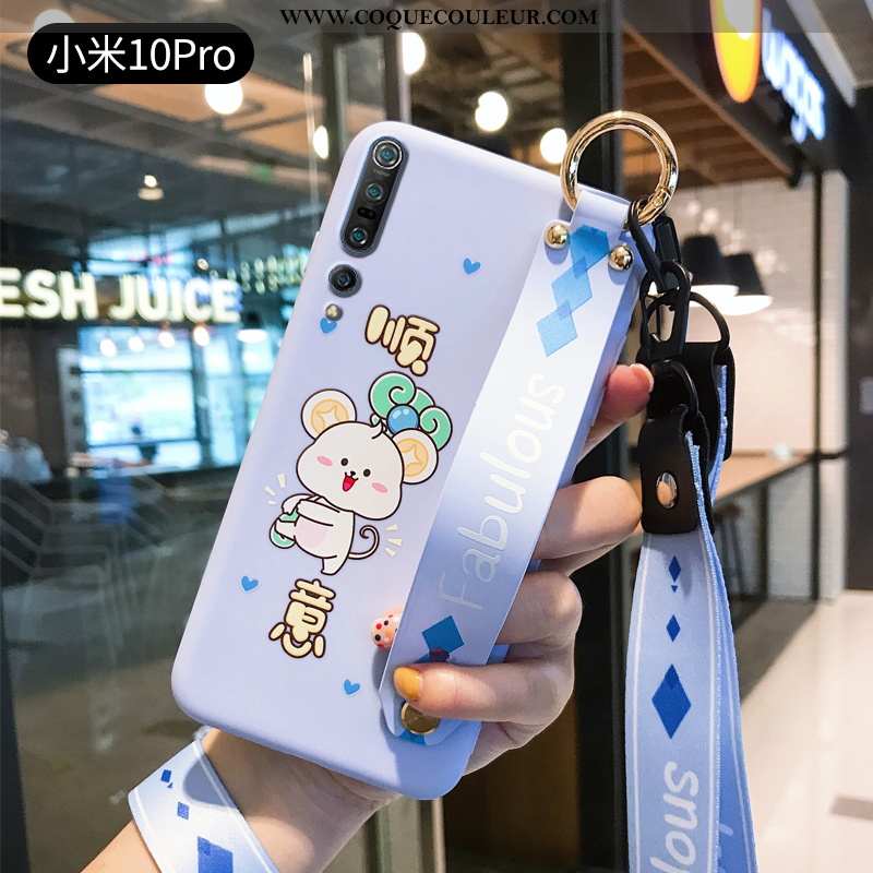Étui Xiaomi Mi 10 Pro Charmant Légère Incassable, Coque Xiaomi Mi 10 Pro Ultra Protection Bleu