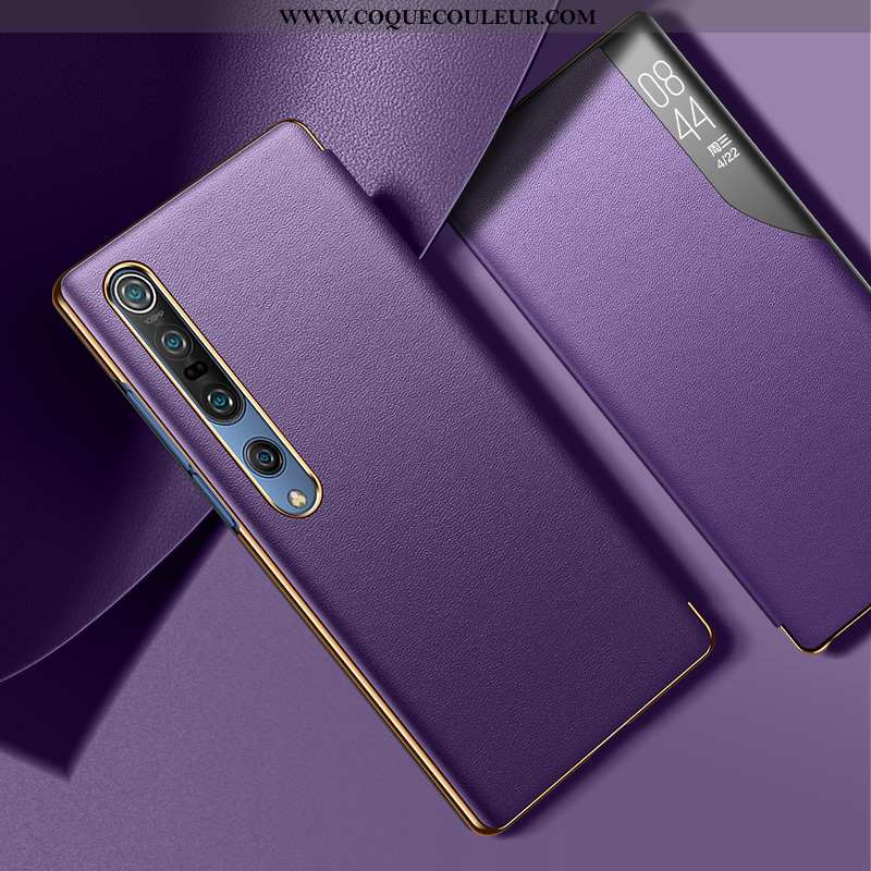 Étui Xiaomi Mi 10 Pro Tendance Housse Coque, Coque Xiaomi Mi 10 Pro Légère Protection Violet