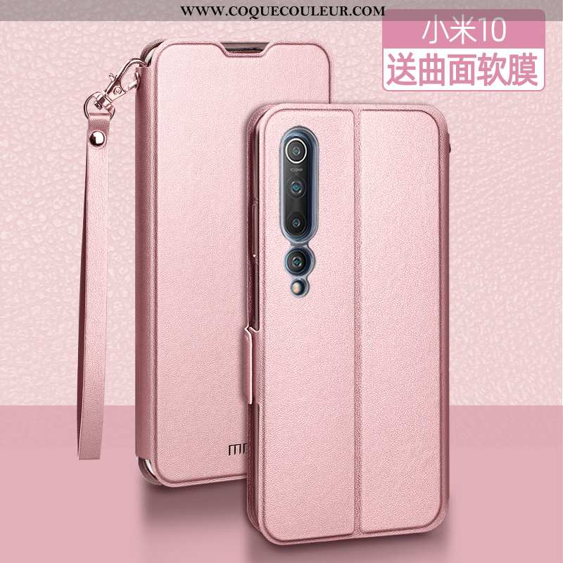 Étui Xiaomi Mi 10 Tendance Jeunesse Téléphone Portable, Coque Xiaomi Mi 10 Légère Incassable Rose