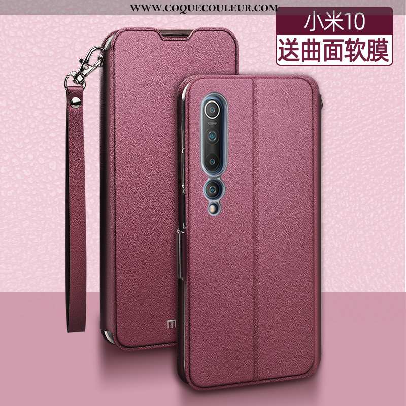 Étui Xiaomi Mi 10 Tendance Jeunesse Téléphone Portable, Coque Xiaomi Mi 10 Légère Incassable Rose