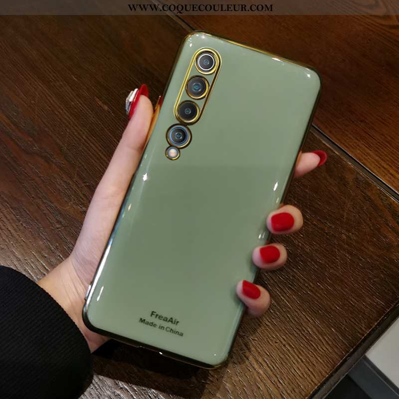 Coque Xiaomi Mi 10 Protection Vert Tout Compris, Housse Xiaomi Mi 10 Tendance Net Rouge Verte