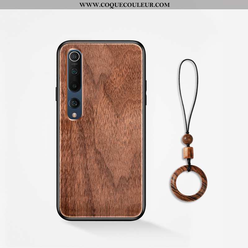 Coque Xiaomi Mi 10 En Bois Tout Compris Jeunesse, Housse Xiaomi Mi 10 Modèle Fleurie Incassable Marr