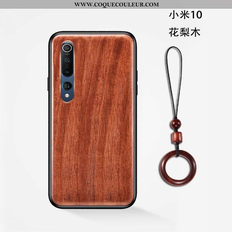 Coque Xiaomi Mi 10 En Bois Tout Compris Jeunesse, Housse Xiaomi Mi 10 Modèle Fleurie Incassable Marr