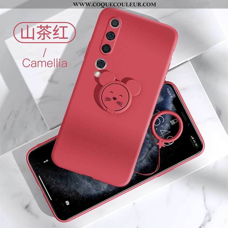 Étui Xiaomi Mi 10 Protection Jeunesse Silicone, Coque Xiaomi Mi 10 Tendance Incassable Verte