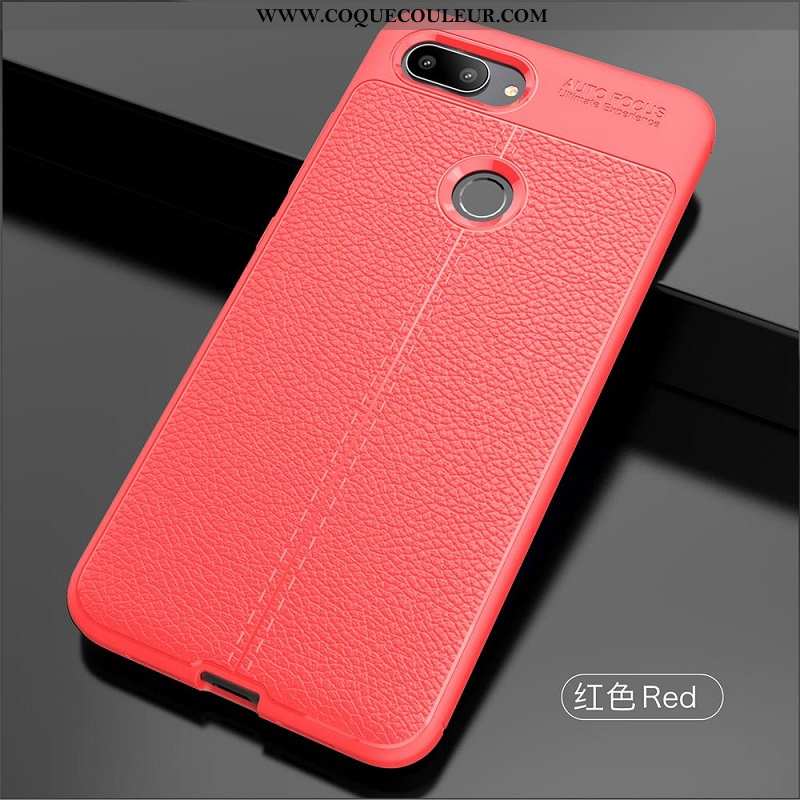 Étui Xiaomi Mi 8 Lite Cuir Coque Noir, Xiaomi Mi 8 Lite Modèle Fleurie Litchi Noir