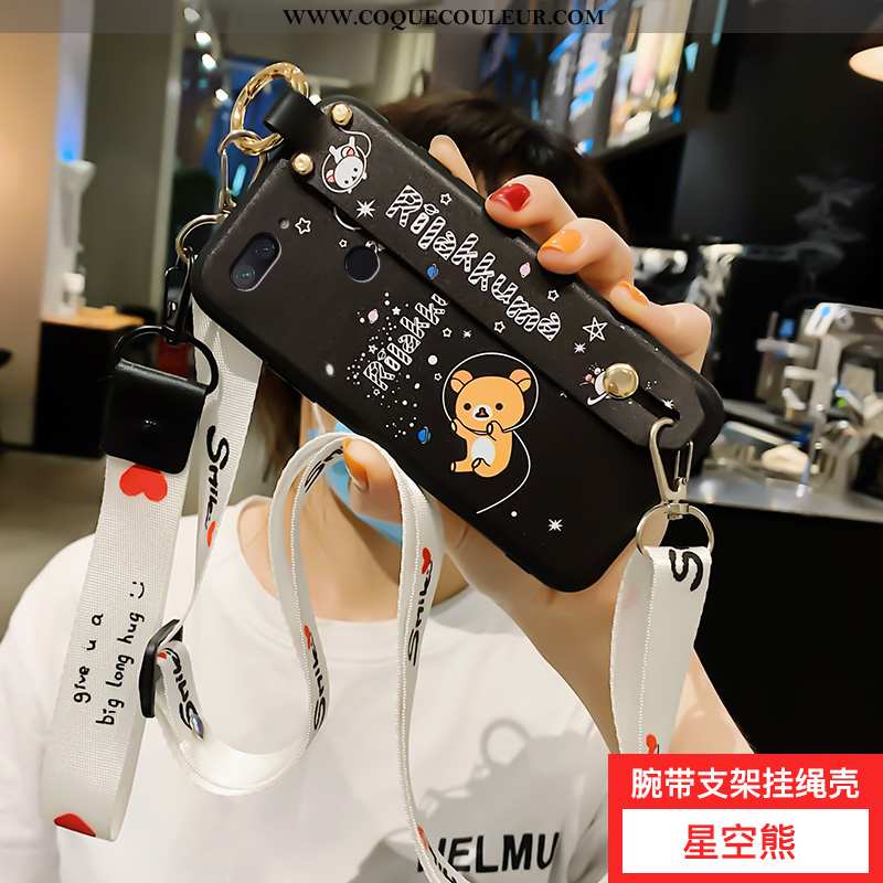 Étui Xiaomi Mi 8 Lite Fluide Doux Petit Coque, Coque Xiaomi Mi 8 Lite Silicone Téléphone Portable Bl
