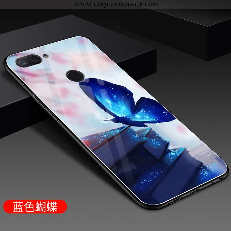 Coque Xiaomi Mi 8 Lite Fluide Doux Personnalité Net Rouge, Housse Xiaomi Mi 8 Lite Silicone Verre Vi