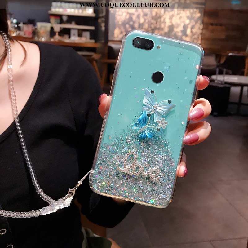 Coque Xiaomi Mi 8 Lite Silicone Nouveau Téléphone Portable, Housse Xiaomi Mi 8 Lite Incruster Strass