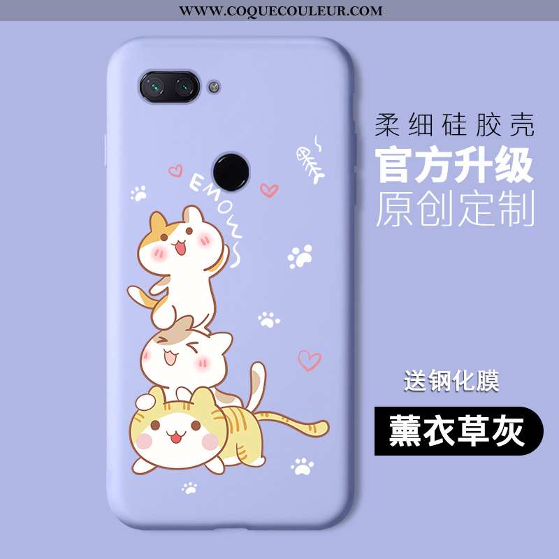 Housse Xiaomi Mi 8 Lite Protection Tout Compris Silicone, Étui Xiaomi Mi 8 Lite Dessin Animé Jeuness