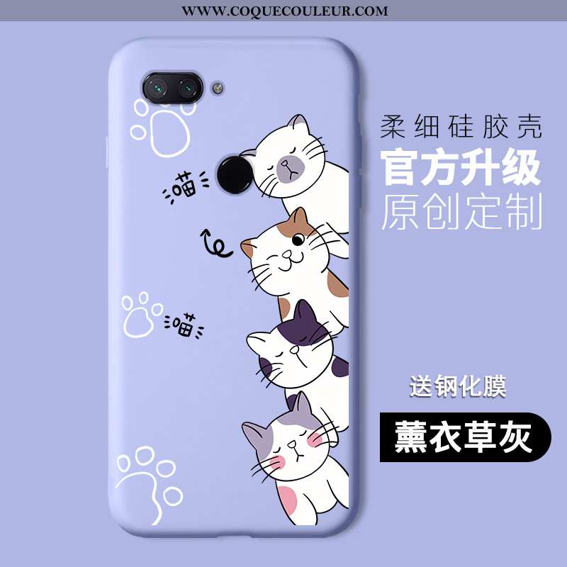 Housse Xiaomi Mi 8 Lite Protection Tout Compris Silicone, Étui Xiaomi Mi 8 Lite Dessin Animé Jeuness