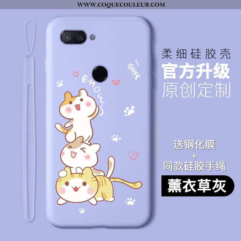 Housse Xiaomi Mi 8 Lite Protection Tout Compris Silicone, Étui Xiaomi Mi 8 Lite Dessin Animé Jeuness