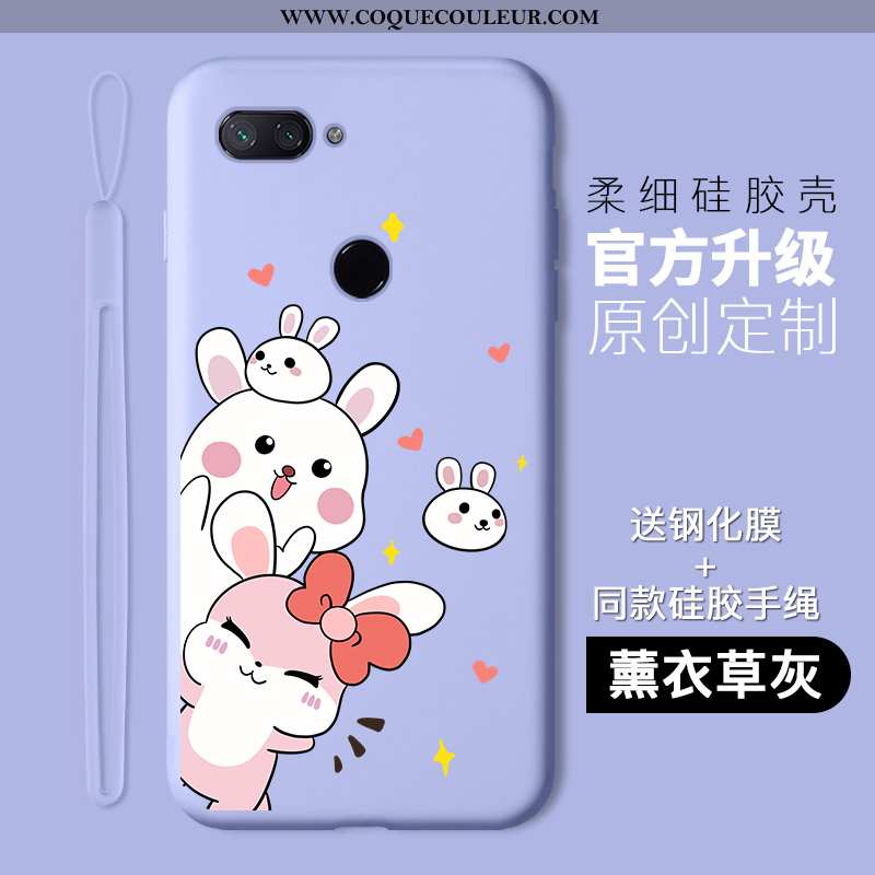 Housse Xiaomi Mi 8 Lite Protection Tout Compris Silicone, Étui Xiaomi Mi 8 Lite Dessin Animé Jeuness