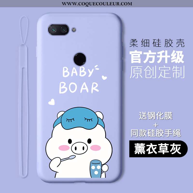 Housse Xiaomi Mi 8 Lite Protection Tout Compris Silicone, Étui Xiaomi Mi 8 Lite Dessin Animé Jeuness